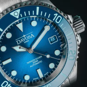 Мъжки автоматичен часовник DAVOSA Ternos Diver Blue Lagoon 161.554.04 Limited