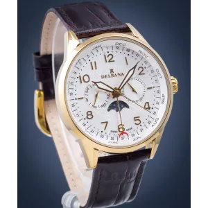 Мъжки часовник DELBANA Retro Moonphase 42601.646.6.064