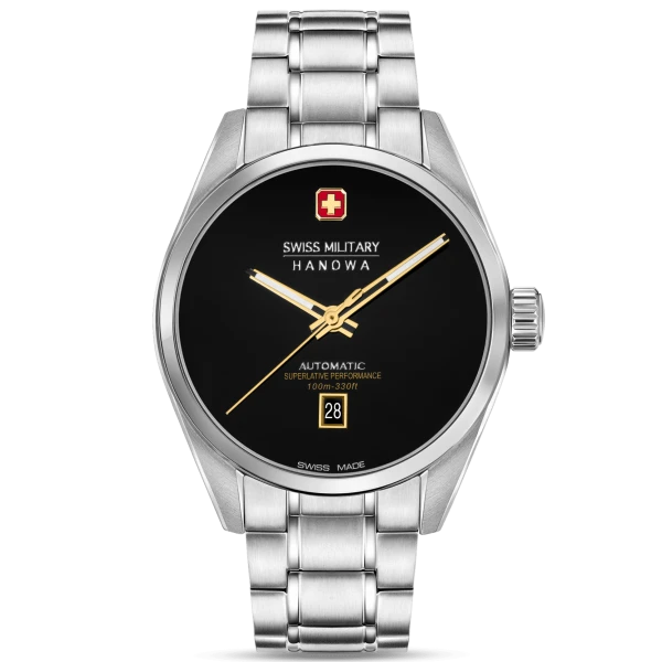 Мъжки автоматичен часовник SWISS MILITARY HANOWA MAJESTIC PIONEER ONYX SMWGL0006204