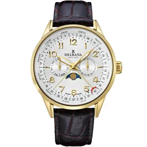 Мъжки часовник DELBANA Retro Moonphase 42601.646.6.064
