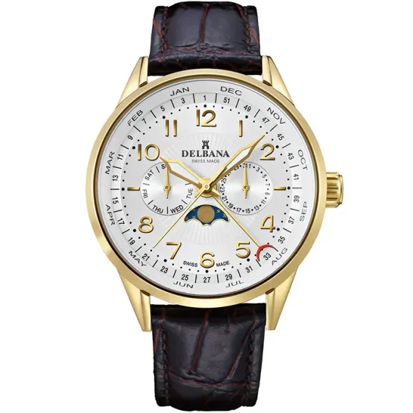 Мъжки часовник DELBANA Retro Moonphase 42601.646.6.064