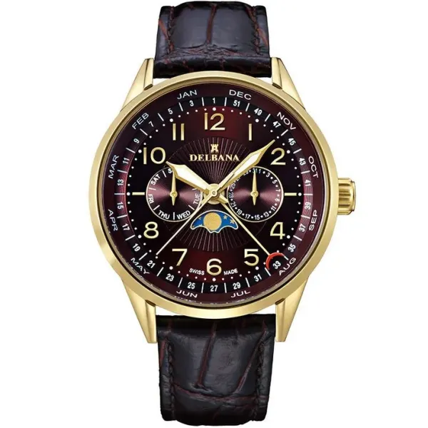 Мъжки часовник DELBANA Retro Moonphase 42601.646.6.104