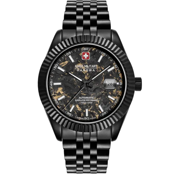 Автоматичен часовник SWISS MILITARY HANOWA Black Forged SMWGL0005531